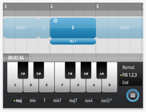 New SessionBand app sets the tone for chord based music making