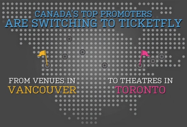 Ticketfly has flown up to Canada