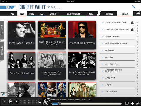 Exclusive Concert Footage and Memorabilia Brought to You by the Concert Vault iPad App
