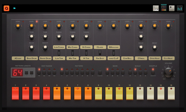 Google Chrome Drum Machines on Audiotool’s Sketch