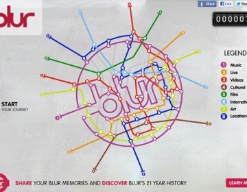 Blur Launch Massive Interactive Timeline