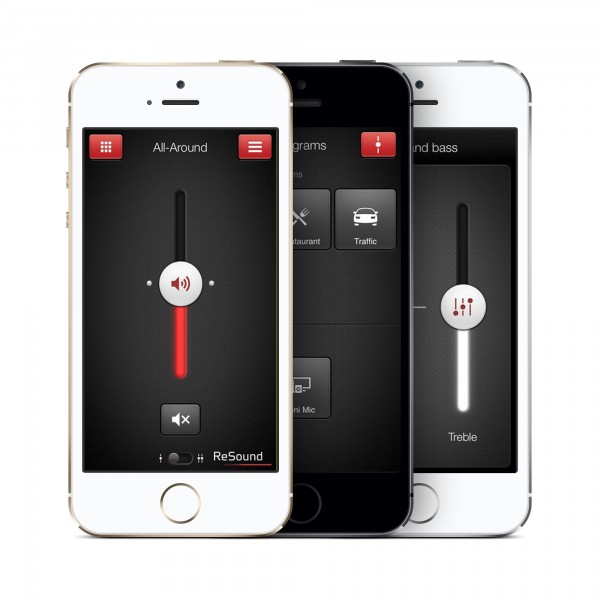 ReSound's iPhone interface